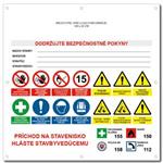 AREÁL STAVBY 2 SK bezpečnostný banner s logom firmy - 100x100 cm