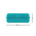 Box na desiatu Dúha tyrkysový