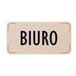 Ceduľka na dvere - Kancelár, drevená tabuľka, 160 x 80 mm