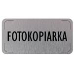 Ceduľka na dvere - Kopírka, hliníková tabuľka, 160 x 80 mm