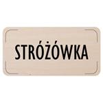 Ceduľka na dvere - Vrátnica, drevená tabuľka, 160 x 80 mm