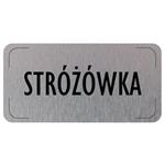 Ceduľka na dvere - Vrátnica, hliníková tabuľka, 160 x 80 mm