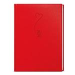 Denný diár 2026 Adam Vivella s razbou B6 - červená - Srdce