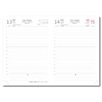 Denný diár A5 2026 Flip - čierno/červená