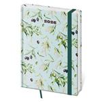 Denný diár A5 2026 Vario - Olive s gumičkou