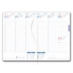 Diár AMOS týždenný A5 2027 český - modrá/modrá gumička