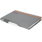 Diár AMOS týždenný A5 2027 polský - sivá/oranžová gumička