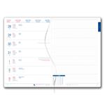 Diár AMOS týždenný špeciál A5 2027 - sivá/oranžová gumička