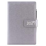 Diár BRILIANT denný A5 2027 polský - strieborná