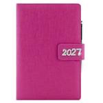 Diár BRILIANT denný B6 2027 polský - ružová