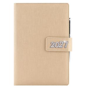 Diár BRILIANT týždenný A5 2027 český - zlatá