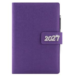 Diár BRILIANT týždenný špeciál A5 2027 - fialová