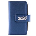 Diár BRILIANT týždenný vreckový 2026 český - modrá