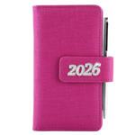 Diár BRILIANT týždenný vreckový 2026 český - ružová