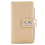 Diár BRILIANT týždenný vreckový 2026 český - zlatá