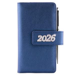 Diár BRILIANT týždenný vreckový 2026 polský - modrá