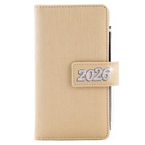 Diár BRILIANT týždenný vreckový 2026 slovenský - zlatá