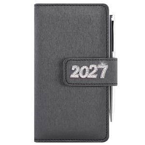 Diár BRILIANT týždenný vreckový 2027 český - čierna