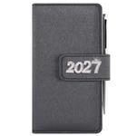 Diár BRILIANT týždenný vreckový 2027 český - čierna