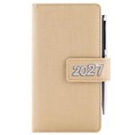 Diár BRILIANT týždenný vreckový 2027 český - zlatá