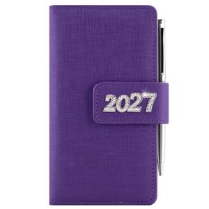 Diár BRILIANT týždenný vreckový 2027 polský - fialová