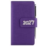 Diár BRILIANT týždenný vreckový 2027 slovenský - fialová