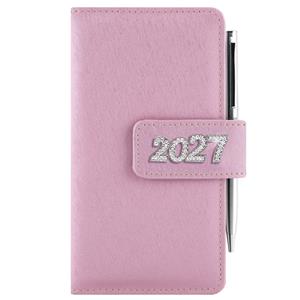 Diár BRILIANT týždenný vreckový 2027 slovenský - svetlo ružová