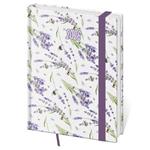 Diár denný B6 2026 Vario - Lavender s gumičkou