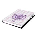 Diár DESIGN denný A4 2025 - Mandala fialový