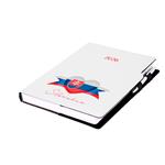 Diár DESIGN denný A4 2026 - biela - Slovensko - vlajka