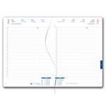 Diár DESIGN denný A4 2026 polský - bordová - Víno