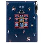 Diár DESIGN denný A4 2026 polský - modrá - Hotel