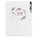 Diár DESIGN denný A4 2026 poľský - Nails