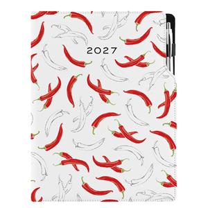 Diár DESIGN denný A4 2027 - Chilli