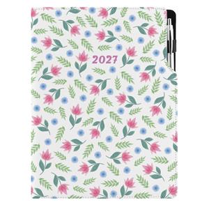 Diár DESIGN denný A4 2027 - Jarné kvety
