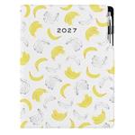 Diár DESIGN denný A4 2027 poľský - Banán