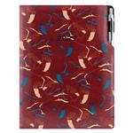 Diár DESIGN denný A4 2027 poľský - bordová - Žeriav