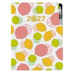 Diár DESIGN denný A4 2027 poľský - Citron