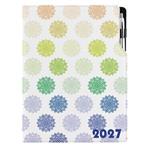 Diár DESIGN denný A4 2027 poľský - Mandala farebný