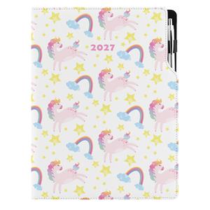 Diár DESIGN denný A4 2027 poľský - Unicorn