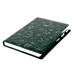 Diár DESIGN denný A4 2027 - zelená - Kvety