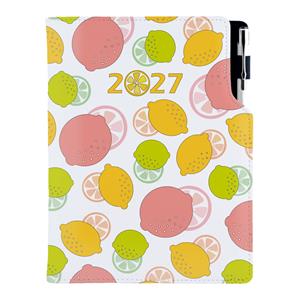 Diár DESIGN denný A5 2027 český - Citron