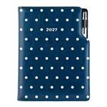 Diár DESIGN denný A5 2027 poľský - modrý - bodky