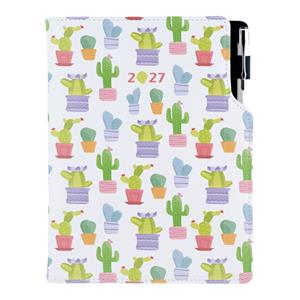 Diár DESIGN denný A5 2027 slovenský - Kaktus