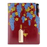 Diár DESIGN denný B6 2027 český - bordová - Víno