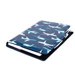 Diár DESIGN denný B6 2027 český - modrá - lietadlá