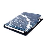 Diár DESIGN denný B6 2027 - modrá - Ornament