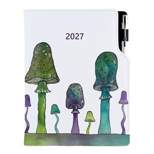 Diár DESIGN denný B6 2027 poľský - Huby