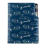 Diár DESIGN denný B6 2027 polský - modrá - Mustang