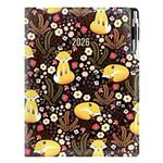 Diár DESIGN týždenný A4 2026 - čierna - Líška